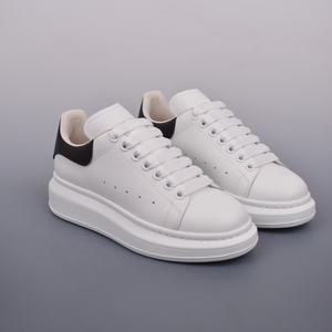 Zapatos Blancos de Moda para Primavera y Otoño 2026, Nuevos con Suela Gruesa Tipo Muffin, Forro de Cuero, Diseño Casual - Product Image 1