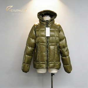 Giacca Imbottita <span class=keywords><strong>di</strong></span> Lusso Blu per Donna, Cappotti Invernali Personalizzati, Piumino per Uomo e Donna - Product Image 5