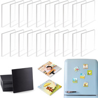 Kits de découpe laser personnalisés en acrylique pour aimants de réfrigérateur – Feuilles magnétiques vierges transparentes pour autocollants de réfrigérateur DIY personnalisés
