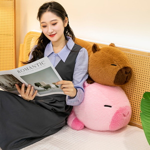 Cuscino Peluche Capibara Super Morbido, Simpatico Animale di Peluche da Abbracciare per Camera da Letto, Giocattolo Morbido per Dormire, Regalo per Ragazze, Giocattolo all'Ingrosso - Product Image 3