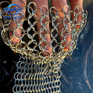 Œillet métallique en acier inoxydable à boucle annulaire, direct usine, pour vêtements et sacs, accessoires <span class=keywords><strong>de</strong></span> maille métallique personnalisés - Product Image 5