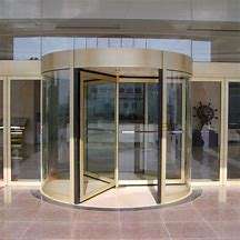 Porta con perno interna moderna in alluminio nuovo <span class=keywords><strong>Design</strong></span> 360 gradi di rotazione porta girevole porta in vetro ingresso Hotel in acciaio inox - Product Image 6