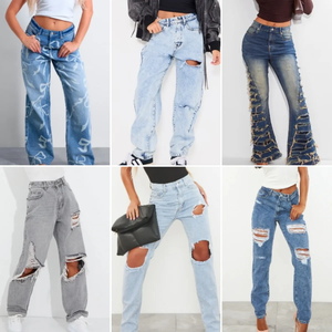 <span class=keywords><strong>Overstock</strong></span> ucuz fiyat bayanlar kot pantolon kadın uzun rahat pamuk Denim kot marka yeni stokta yüksek bel pantolon gümrükleme satış - Product Image 6