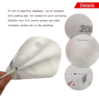 Disque de papier abrasif super fin FV à 9 trous de 6 pouces, papier abrasif pour le polissage et la finition des surfaces métalliques et en bois