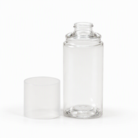 Flacon de parfum cylindrique droit en PET, 150 ml, 250 ml, col serti, transparent, pour vaporisateur de parfum, direct usine