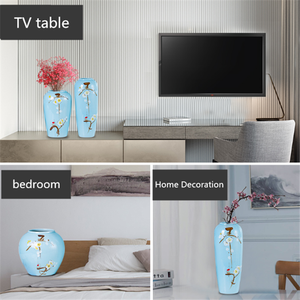 Vases de table en céramique et porcelaine de style chinois moderne, colorés et luxueux, pour la décoration intérieure, design classique – Offre spéciale - Product Image 4