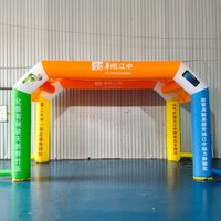 Carpa Inflable Publicitaria Personalizada de Tela Oxford Resistente al Agua, Entrada Comercial para Ferias Comerciales y Exposiciones al Aire Libre