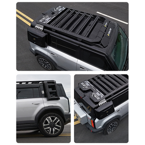 Piattaforma da Tetto, Box Laterale Off-Road, <span class=keywords><strong>Portapacchi</strong></span> in Alluminio e Scaletta Laterale di Alta Qualità <span class=keywords><strong>per</strong></span> <span class=keywords><strong>Accessori</strong></span> Chery ICAR 03 - Product Image 6