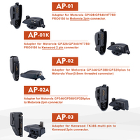 Adaptor Audio Walkie-Talkie dari 3.5mm Jack Mono/Stereo ke Earphone akustik elektronik dengan Jack 2-Pin