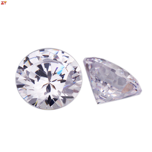 Đá <span class=keywords><strong>CZ</strong></span> Tròn Màu Cổ Điển Đánh Bóng Chất Lượng Cao 5A <span class=keywords><strong>1Mm</strong></span> 3Mm Đá Quý Khối Lập Phương Màu Trắng Tổng Hợp Bán Sỉ Nhà Máy - Product Image 1