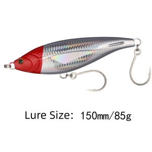 Señuelo de Pesca Tipo Lápiz de 15cm y 85g, 6 Colores, Hundimiento Lento, con Anzuelos Resistentes, para Pesca en Alta Mar, Lanzamiento Largo, para Atún y <span class=keywords><strong>Pez</strong></span> <span class=keywords><strong>Rey</strong></span>, <span class=keywords><strong>Precio</strong></span> de Fábrica - Product Image 2