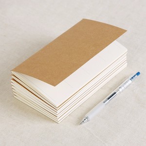 Portable Kraft Paper Notebook Blank Dot Grid Notepad Diary <strong>Journal</strong> Traveler's Notebook Filler Planner Organizer Inserts - Product Image 3