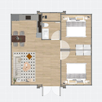 Casas Prefabricadas, Mini Casas, Casa Contenedor Extensible de 2 Dormitorios, Casa Contenedor Expandible, Casas Contenedores