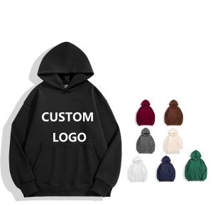OEM Bulk Custom Printing Logo <span class=keywords><strong>Hoodies</strong></span> Two-Layer Heavy Fleece Sweatshirts para Homens e Mulheres Baggy Hooded Collar - Product Image 5