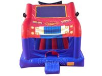 Parcours gonflable Rust Eze 95 pour enfants avec toboggan, jeux d'escalade et aire de jeux combinée, pour l'extérieur et la vente