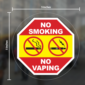 <span class=keywords><strong>Autocollant</strong></span> panneau d'avertissement anti-fumée, étiquette autocollante, rappel du corps, appel statique - Product Image 4