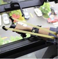 Fronde pliable SYQT avec élastique capable d'adsorber des billes d'acier puissant tir catapulte chasse en plein air fronde