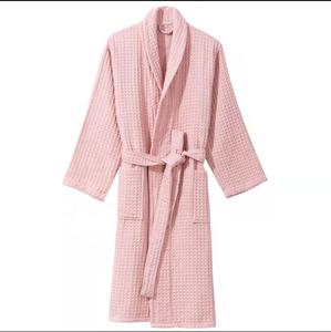 Hotel ricamo personalizzato di alta qualità vende abito lungo generale da <span class=keywords><strong>uomo</strong></span> e da donna <span class=keywords><strong>accappatoio</strong></span> Waffle <span class=keywords><strong>accappatoio</strong></span> in cotone SPA - Product Image 6
