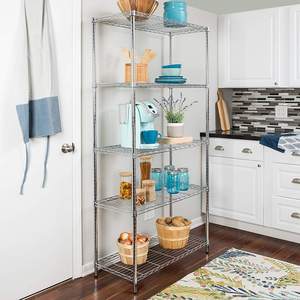 Adjustable Heavy Duty Wire Shelving with Chrome or Powder Coated Surfacetreatment - Product Image 5