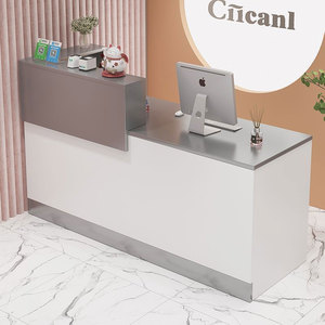 Information Inquiry Front <b>Desk</b> Versatile Reception Counter for Public Service Lobby Area - Product Image 1
