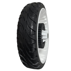 LW0803 Roue et pneus en plastique de rechange pour tondeuse à gazon de 8 pouces pour <span class=keywords><strong>Toro</strong></span> 115-4695 138-3216 avec engrenage en plastique - Product Image 2