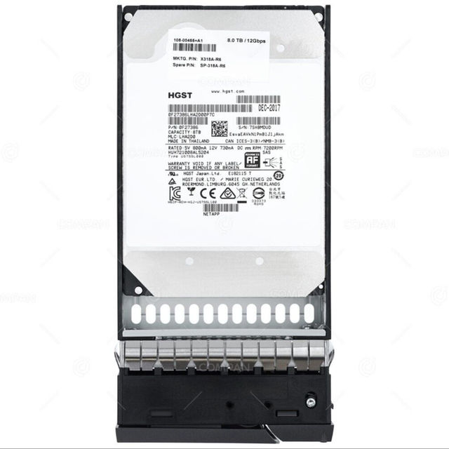 NetApp X447A-R6 800G 800G SAS SSD 108-00260 2.5 In DS2246 Tray - Foto 4
