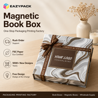 Boîtes cadeaux en chocolat personnalisées de haute qualité, écologiques, avec structure rigide et impression marbrée de luxe pour cadeaux au chocolat
