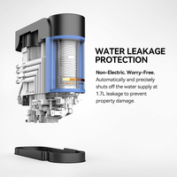 Système d'osmose inverse sans réservoir 7 étapes 600 GPD OEM/ODM, filtre à eau par osmose inverse sans stagnation sous l'évier pour la maison