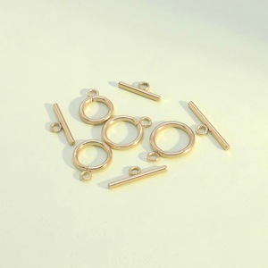 Stainless Steel OT Buckle Clasp <b>Small</b> Size For <b>Necklace</b> Bracelet DIY Jewelry Accessories Steel Color Vacuum Gold Plated - Product Image 4