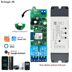 <span class=keywords><strong>Module</strong></span> d'interrupteur intelligent WiFi Tuya 2 canaux - Relais universel à télécommande RF 433 MHz pour <span class=keywords><strong>garage</strong></span> et maison intelligente - Product Image 1
