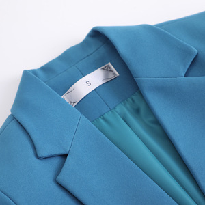 White Fitted Blazer For Women With Padded Shoulders Waist Cinching Professional Versatile Spring Autumn Wear - Product Image 4