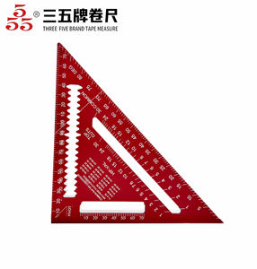 Équerre en alliage d'aluminium Licheng, équerre métrique, équerre industrielle OEM, équerre de <span class=keywords><strong>charpentier</strong></span>, règle triangulaire de mesure de 7 pouces et 12 pouces - Product Image 2