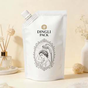 100/250/500 Ml Gel <b>Packaging</b> <b>Bag</b> Spouted Pouches Stand up Cosmetic Spout Pouch Small Refillable Skincare Pouch With Spout - Product Image 1