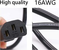 Cinta de correr SJT 3/C 14AWG, cable de alimentación de 300V para uso en cinta de correr