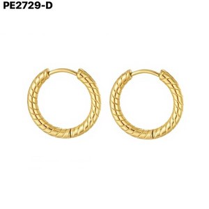 เอมี่ เอมี่ ฮูปต่างหูชุบเงิน 2.5*12 ของขวัญเครื่องประดับแฟชั่นสตรีคลาสสิก - Product Image 2