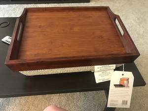 <span class=keywords><strong>Plateau</strong></span> <span class=keywords><strong>de</strong></span> service Youlike, <span class=keywords><strong>plateau</strong></span> <span class=keywords><strong>de</strong></span> <span class=keywords><strong>lit</strong></span> en bois d'acacia <span class=keywords><strong>avec</strong></span> <span class=keywords><strong>coussin</strong></span> détachable - Product Image 5