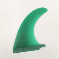 Aileron central en fibre de verre haute résistance multicolore pour planche de surf longboard, vente en gros