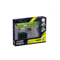 Vente Flash : Pistolet Jouet Électronique M1911 à Tir Continu, Balles Souples en Mousse EVA, Lanceur de Fléchettes en Plastique Sûr pour Jeu d'Imitation Enfants en Intérieur