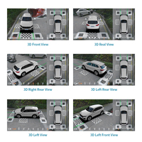Caméra de voiture panoramique à 360 degrés pour Honda CRV avec fonction d'écran partagé Caméra de recul 3D Bird Eye Surrounding System