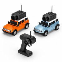 Voiture RC rapide avec caméra 1:64, télécommande, caméra HD WiFi, jouet pour enfants, 2 couleurs, application photo/vidéo/VR, mini voiture électrique pour garçons