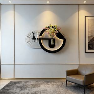 Pintura Decorativa de Arte en Piedra Arenisca 3D Hecha a Mano y Personalizada al por Mayor, Decoración para el Hogar, Plantas Hidropónicas, Pintura Decorativa con LED Brillante - Product Image 6