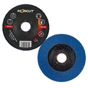 200pcs trong CTN 4.5inch 115mm Đường kính 7/8 inch 22mm lỗ kích thước Grit 120 T29 T27 Zirconia Flap đĩa độ cứng cao morcut Pro - Product Image 2