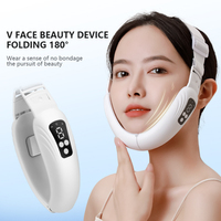 Lampe vibrante portative pour affiner le visage et éliminer le double menton - Appareil de beauté à domicile alimenté par USB