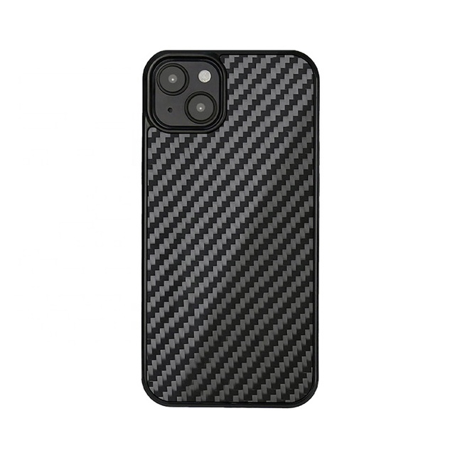 Real Carbon Fiber Hard Mobile Phone Case for iPhone 14