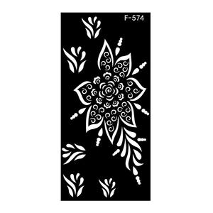 <span class=keywords><strong>Pochoir</strong></span> professionnel de tatouage au henné <span class=keywords><strong>indien</strong></span> de couleur noire naturelle - Product Image 4