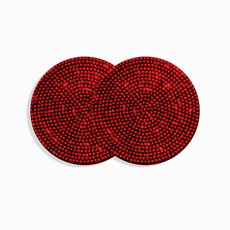 Full Rhinestone Bling Car Coaster Cup Non-Slip Mat Silicone Round Pad | XY Brand | Car Interior Acce