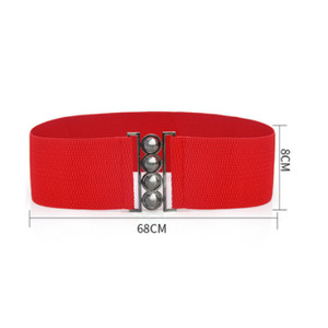 Ropa 2,5 "elástico clásico cinturón de enfermera mujer clásico cinturón de cintura de enfermera elástico ancho Vintage Retro cintura elástica - Product Image 3