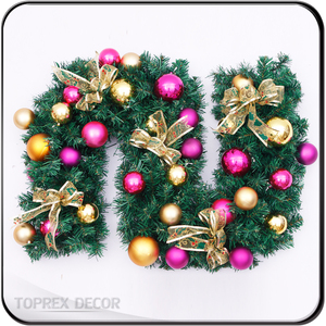 TOPREX Vente en gros Guirlande <span class=keywords><strong>de</strong></span> perles LED artificielles Guirlande <span class=keywords><strong>de</strong></span> <span class=keywords><strong>Noël</strong></span> en PVC Guirlande <span class=keywords><strong>de</strong></span> porte décorative Guirlande <span class=keywords><strong>de</strong></span> <span class=keywords><strong>Noël</strong></span> élégante - Product Image 6