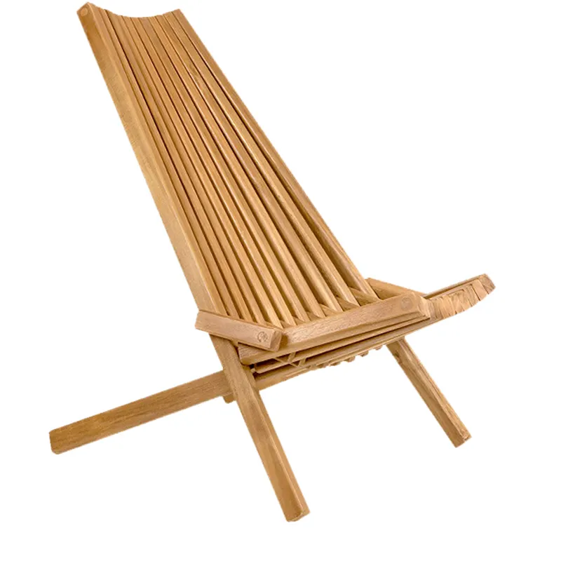 Chaise longue d'extérieur réglable, oreiller de salon, pont de mer, Portable, chaise de plage pliable en bois massif