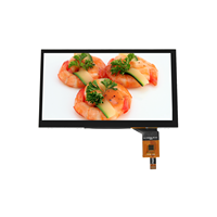 Vente directe d'usine 7 pouces 350 Cd/m2 luminosité Interface RVB TFT LCD résolution 800*480 affichage TN pour industriel